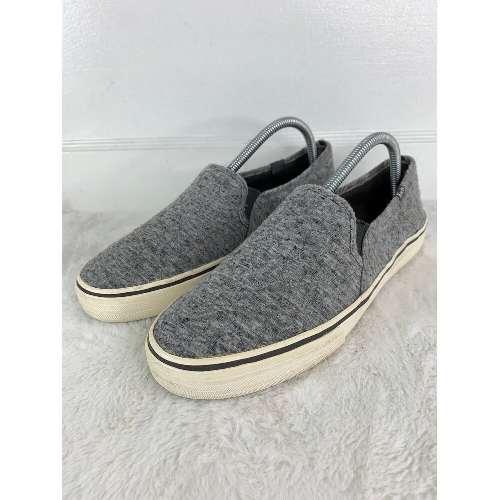 Keds Women’s Double Decker Gray Perforated Slip-On Sneakers Size 10